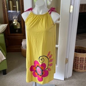 Girls tie tank dress